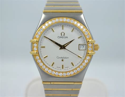 omega watch bezels|omega constellation 18k white gold.